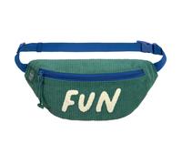 Lassig - Mini sac banane Little Gang velours - Vert océan
