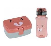 Lassig - Set boîte à goûter et gourde About Friends Fox rose rose G