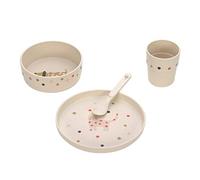 LASSIG Set de vaisselle pour enfants, Assiette Bol Gobelet Cuillère, sans BPA/Dish Set PP/Cellulose Little Mateys spicy orange 1.0 Count