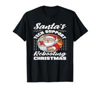 L'assistance Technique du Père Noël redémarre Christmas Funny IT T-Shirt
