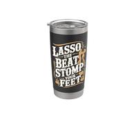 Lasso The Beat Stomp Your Feet - Line Dancing Gobelet isotherme en acier inoxydable double paroi