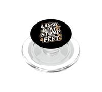 Lasso The Beat Stomp Your Feet - Line Dancing PopSockets PopGrip pour MagSafe