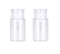 LASSUM Lot de 2 flacons distributeurs de vernis à ongles en plastique avec bouchon à rabat 100 ml
