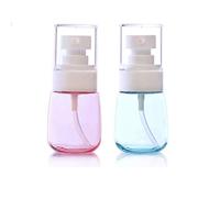 LASSUM Lot de 2 flacons vaporisateurs de 30 ml Mini brumisateur de voyage vides transparents pour cosmétiques, lotions de soins de la peau et parfums