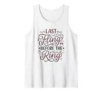 Last Fling Before The Ring Bachelorette Party Bride Débardeur