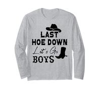 Last Hoe Down Bachelorette Party Cowboy Women Lets Go Girls Manche Longue