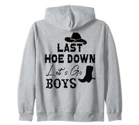 Last Hoe Down Bachelorette Party Cowboy Women Lets Go Girls Sweat à Capuche