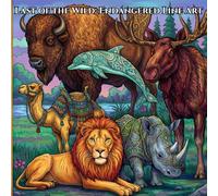 Last of the Wild: Endangered Line Art: 58 Intricate Epic Line Art of Endangered Species from Around the World for Teens & Adults to Inspire Relaxation and Relieve Stress