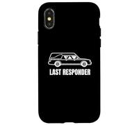 Last Responder Funny Mortician Hearse Design for Dark Humor Coque pour iPhone X/XS