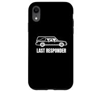 Last Responder Funny Mortician Hearse Design for Dark Humor Coque pour iPhone XR