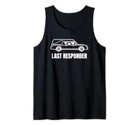 Last Responder Funny Mortician Hearse Design for Dark Humor Débardeur