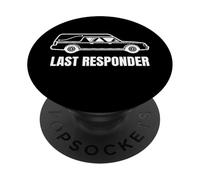 Last Responder Funny Mortician Hearse Design for Dark Humor PopSockets PopGrip Adhésif