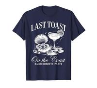 Last Toast on The Coast Bride Team Beach Bachelorette Party T-Shirt