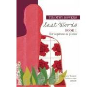 Last Words - Book 1 / Vocal Score