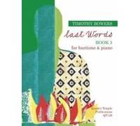 Last Words - Book 3 / Vocal Score