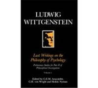 Last Writings on the Phiosophy of Psychology, Last Writings of the Philosophy of Psychology Vol. 2 Ludwig Wittgenstein (Auteur)