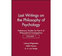 Last Writings on the Phiosophy Pt 2 V 1