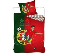 Lastario Parure Housse de Couette Portugal avec 2 étoiles Champion de Monde en 2016 et Coupe de Europa 2019