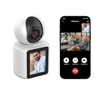 LASTCOW Caméra d'intérieur orientable pour appels vidéo - Moniteur vidéo pour bébé - Écran HD de 2,8" - avec Vision Nocturne Infrarouge