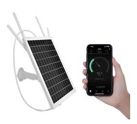 LASTCOW Routeur Modem 4G LTE à énergie Solaire, routeur sans Fil extérieur avec Fente pour Carte SIM, Plage WiFi 50M, IP66 imperméable à l’Eau, Longue Endurance 24/7, Batteries 24000mAh