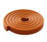 Lastdaytime Bande d'étanchéité de porte en silicone résistante aux intempéries, réduction du bruit et isolation des espaces pour fenêtre intérieure et extérieure (orange) 6 m