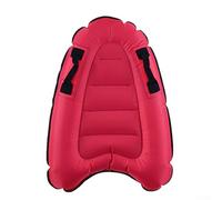 Lastdaytime Bodyboard gonflable pour enfants avec un design léger et des poignées de sécurité pour les cours de natation et l'utilisation de la plage (rouge)