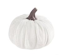 Lastdaytime Citrouilles artificielles décoratives pour Thanksgiving, parfaites pour créer un espace d'automne confortable (blanc)