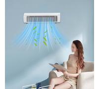 Lastdaytime Climatiseur mural portable sans perçage, installation sans fil, télécommande sans fil, unité de refroidissement pour cuisine, chambre à coucher, blanc (blanc - style prise)