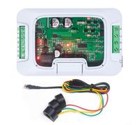 Lastdaytime Compteur de tension et de courant alternatif triphasé 380 V 100 A avec RS485 pour protocole Modbus RTU pour surveillance active de l'énergie réactive PZEM-6L24 Blanc (hôte + fermé)