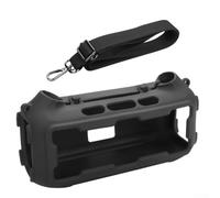 Lastdaytime Coque de protection en silicone noire pour haut-parleur Soundcore pour Boom 2, housse antichoc avec sangle pour l'extérieur