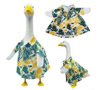 Lastdaytime Costume d'oie sur le thème du printemps avec chapeau de lapin et écharpe colorée pour les célébrations en plein air (chemise)