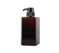 Lastdaytime Distributeur de savon rechargeable avec pompe à main pour shampooing Marron 150 ml