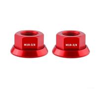 Lastdaytime Écrous de moyeu en alliage d'aluminium avec joints pour vélo pliable et axe de roue de vélo à pignon fixe, doré (rouge)