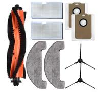 Lastdaytime Ensemble complet de rechange pour aspirateur robot MONSGA MS1 MAX avec brosses latérales, brosse principale, filtres serpillère et sacs à poussière pour un nettoyage en profondeur (A)