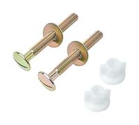 Lastdaytime Ensemble de boulons et écrous de réservoir de toilette - Kit de rechange robuste avec rondelles pour charnières de siège de toilette à montage supérieur, vis de fixation en alliage de zinc