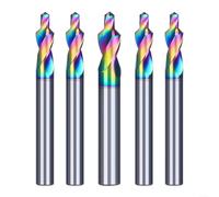 Lastdaytime Foret étagé pour machines CNC et gravure avec revêtement diamant pour un retrait efficace des copeaux et construction en acier
