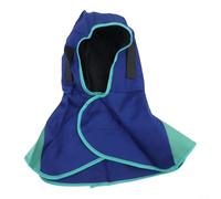 Lastdaytime Hotte de protection contre le feu pour soudeur, couverture de soudage, housse de protection pour soudeur pour protection contre la chaleur et les étincelles (bleu)