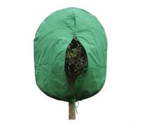 Lastdaytime Housse de protection non tissée contre le gel pour plantes d'hiver avec fermeture éclair et cordon de serrage pour arbres, arbustes, légumes, vert (180,3 x 119,4 cm)