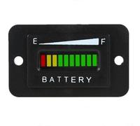 Lastdaytime Indicateur de niveau de batterie, affichage LED, testeur de batterie acide pour véhicule électrique (12-24 V)