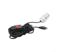 Lastdaytime Lampe de pêche LED alimentée par USB 5 V pour la pêche de nuit sous l'eau, design étanche et éclairage efficace pour attirer les poissons (bleu)