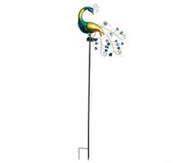 Lastdaytime Lampe solaire de jardin en forme de paon en métal pour décoration extérieure, 110 x 37,5 cm, pour jardin, terrasse, cour, paysage