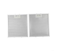 Lastdaytime Lot de 2 filtres pour hotte aspirante, filtre à graisse en métal, filtre à grille d'aération pour hotte aspirante en aluminium