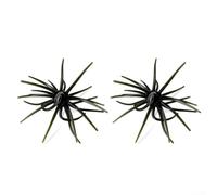 Lastdaytime Lot de 2 leurres de pêche souples en forme d'oursin, appâts flottants TPR avec tentacules flexibles, appâts crankbait coulant lentement pour bas de ligne Carolina Rigs (vert foncé)