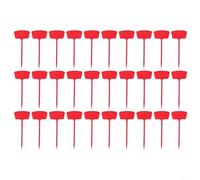 Lastdaytime Lot de 30 étiquettes vierges en plastique pour plantes de jardin, 36 cm pour identification des plantes d'extérieur et décorations de fête à faire soi-même (rouge)