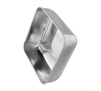 Lastdaytime Lot de plaques de cuisson en acier inoxydable très résistantes pour une utilisation au four avec une bonne conduction de la chaleur et une prise en main facile (15 x 15 x 5 cm)