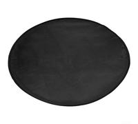 Lastdaytime Tapis de barbecue ignifuge résistant aux hautes températures, tissu en fibre de verre enduit pour terrasse, patio et protection de l'herbe pendant la cuisson en extérieur (noir, 61 cm)