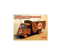 Lastkraftwagen 3,5 T Ahn Avec Shelter, Seconde Guerre Mondiale Allemande Ambulance Camion - Icm Icm35417-Icm