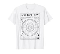 L'astrologie est Le langage de l'âme (Graphique des Signes du Zodiaque) T-Shirt
