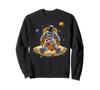 L'astronaute Se Trouve sur La Lune dans Les Planètes Et Les Sweatshirt