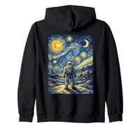L'astronaute Van Gogh inspiré de la Nuit étoilée Cosmique Explorateur du Ciel Sweat à Capuche